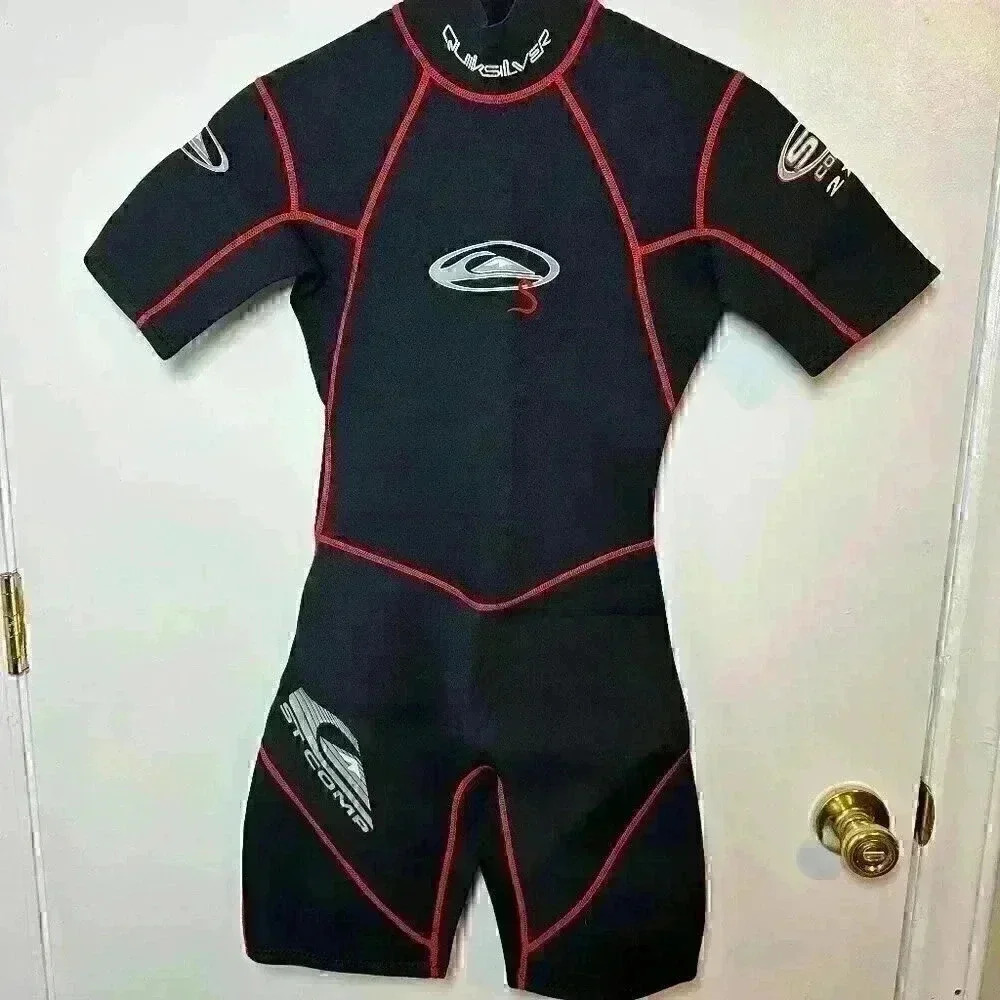Quiksilver Boys Short Sleeve Back Zip Spring Suit - Size 12